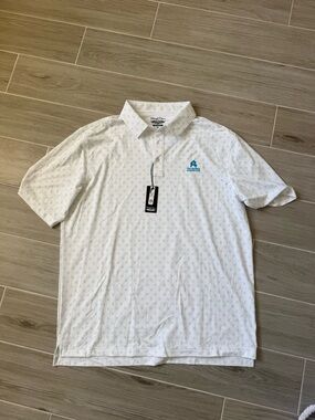 Mens straight down polo